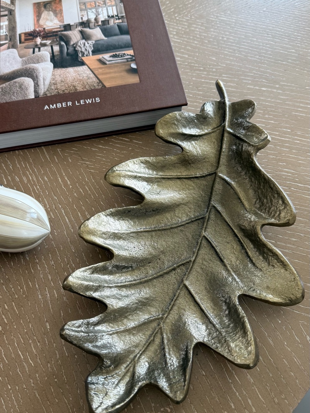 Metal Leaf Tray Gold - Threshold™